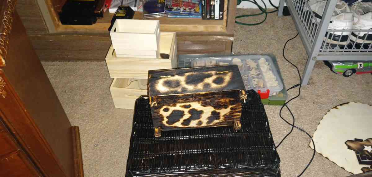 hand crafted box Rubin county themed - Coldwater, Michigan - FleaMarketBay