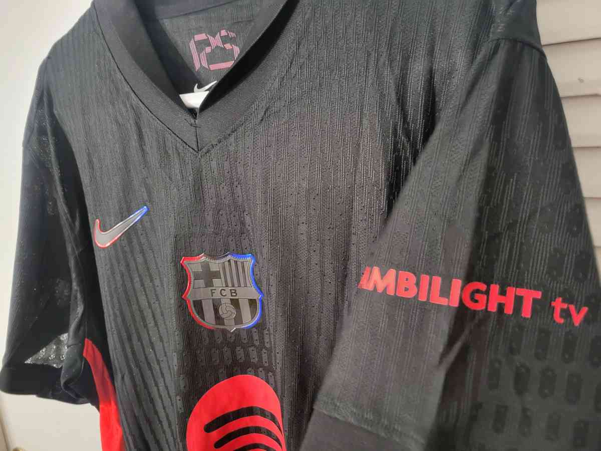 FC Barcelona 2025 Player Version Size L XL 2XL Olmo - Miami, Florida - FleaMarketBay