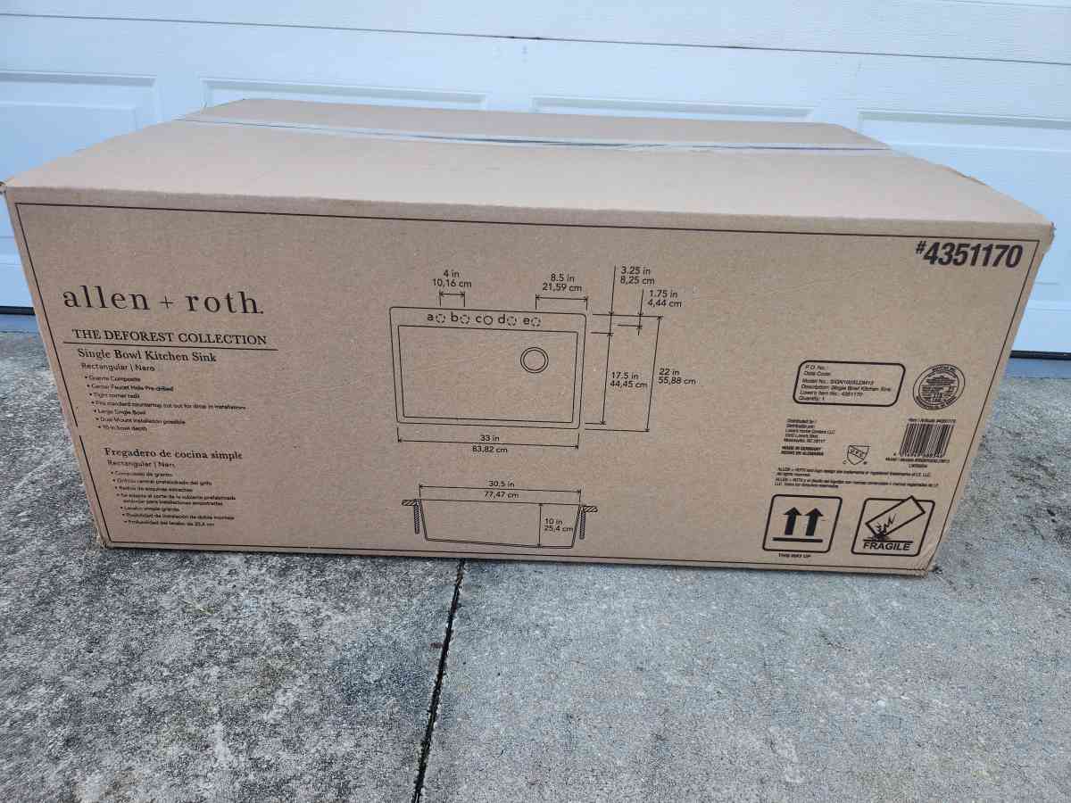 Allen Roth Deforest Collection Kitchen Sink - Homosassa, Florida - FleaMarketBay