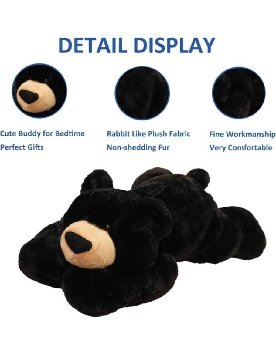 20 inch black bear plush - Grand Terrace, California - FleaMarketBay