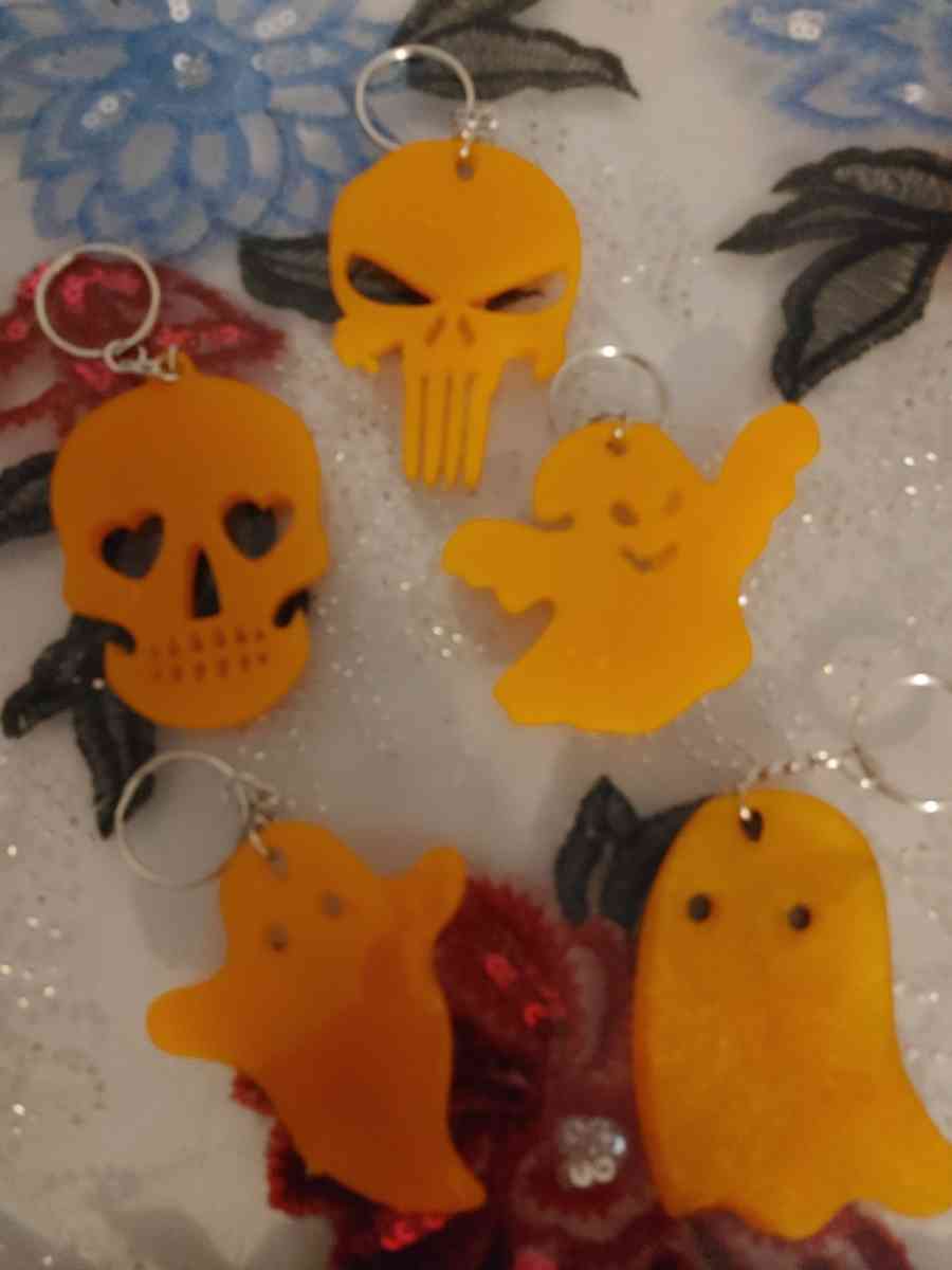 Halloween key chains and earrings - Starke, Florida