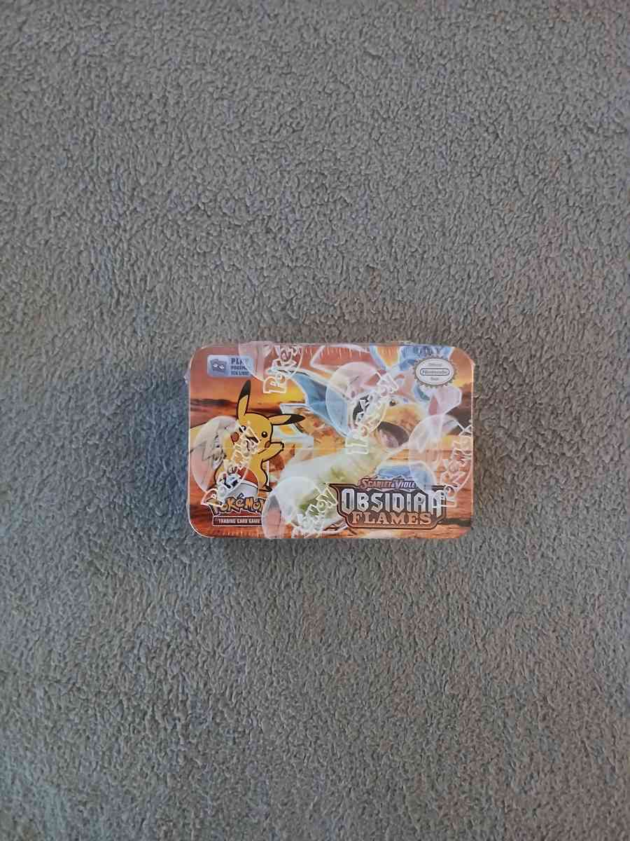 Pokemon Scarlet And Violet Obsidian Flames Tin Box 2024