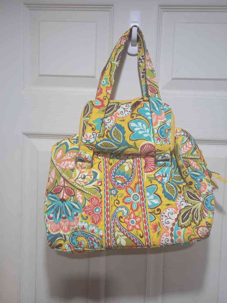 Yellow Vera Bradley hand bag with matching wallet - Saint Petersburg, Florida - FleaMarketBay