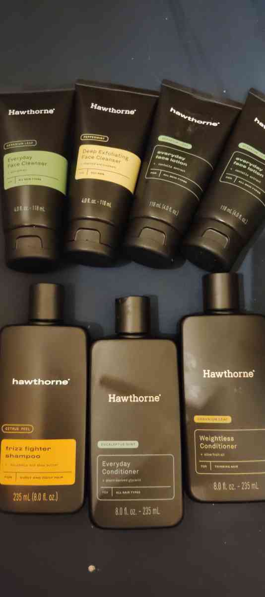 set of Hawthorne shampoo conditioner cream lotion cleanser - Aurora, Colorado