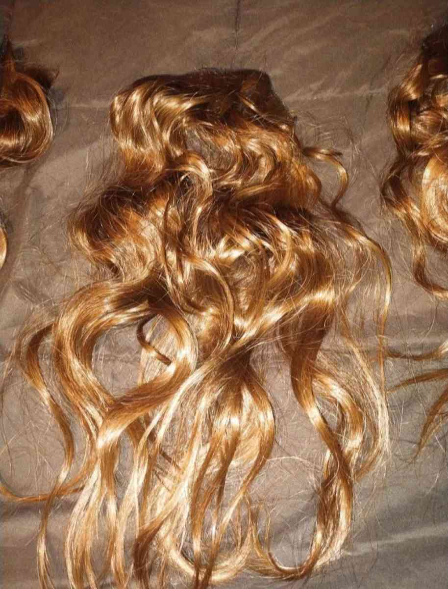 Brown Hair Extensions Clip in 7 piece set