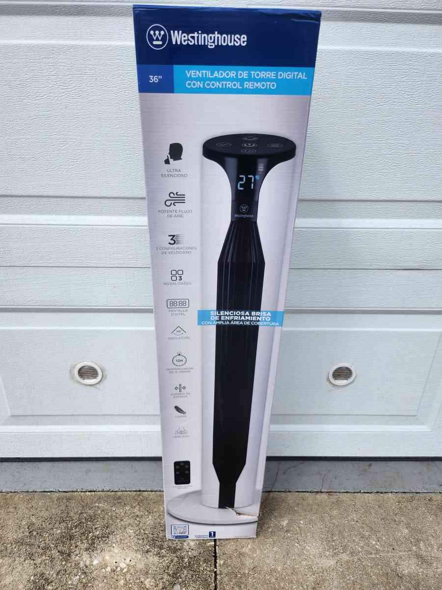 Westinghouse 36 inch Oscillating Tower Fan with Remote Contr - Homosassa, Florida - FleaMarketBay
