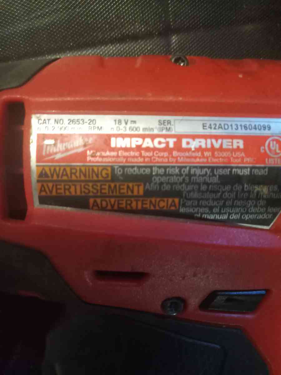 Milwuakee Impact  Driver Tool Kit Combo - Virginia Beach, Virginia - FleaMarketBay