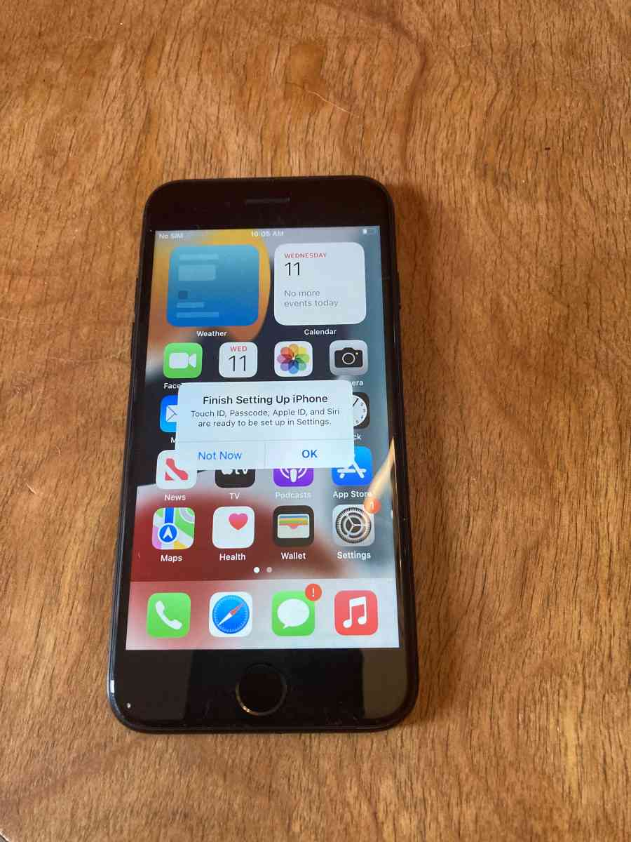 iPhone 7 with case and charger