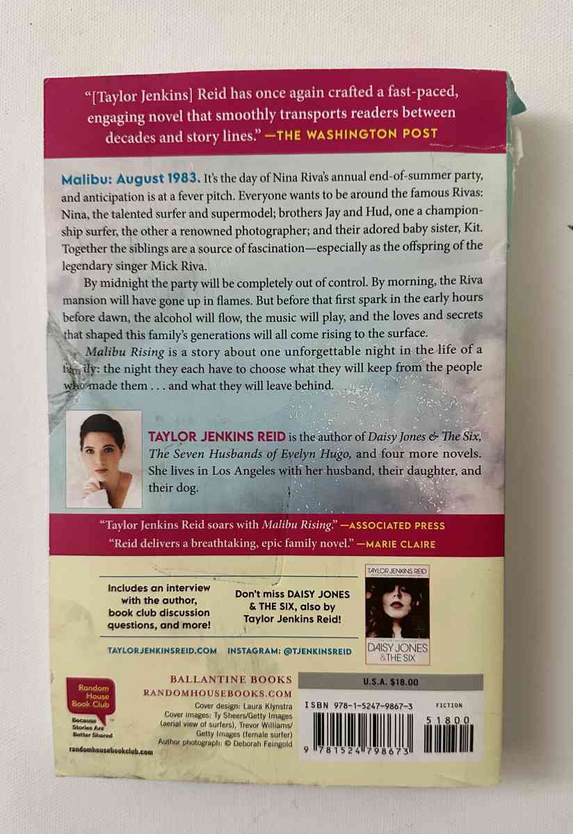 Malibu Rising book - Grand Terrace, California - FleaMarketBay