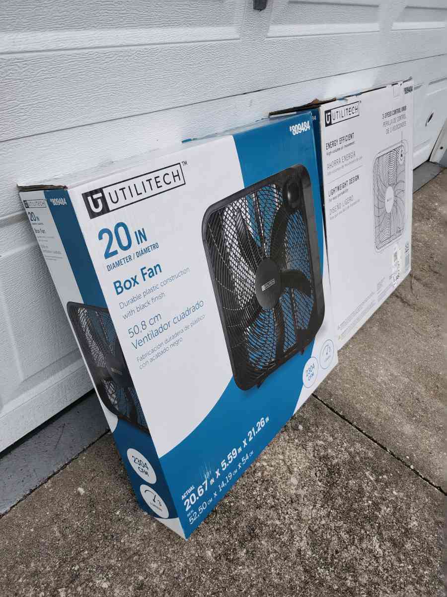 Utilitech 20 Inch Box Fan - Homosassa, Florida - FleaMarketBay