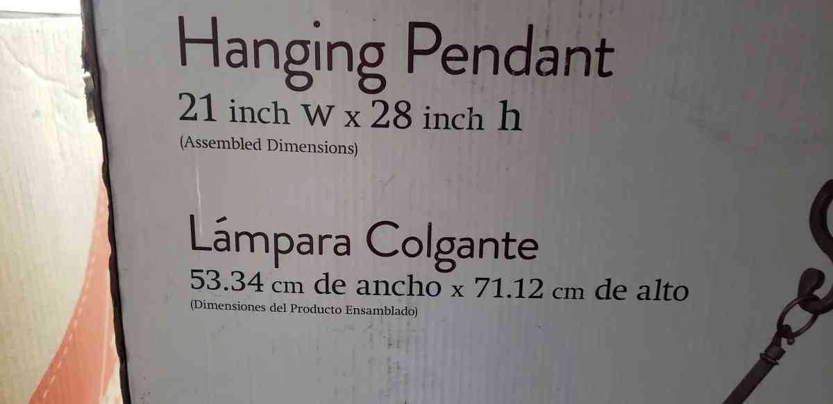 NIB pendent light - Fort Worth, Texas - FleaMarketBay