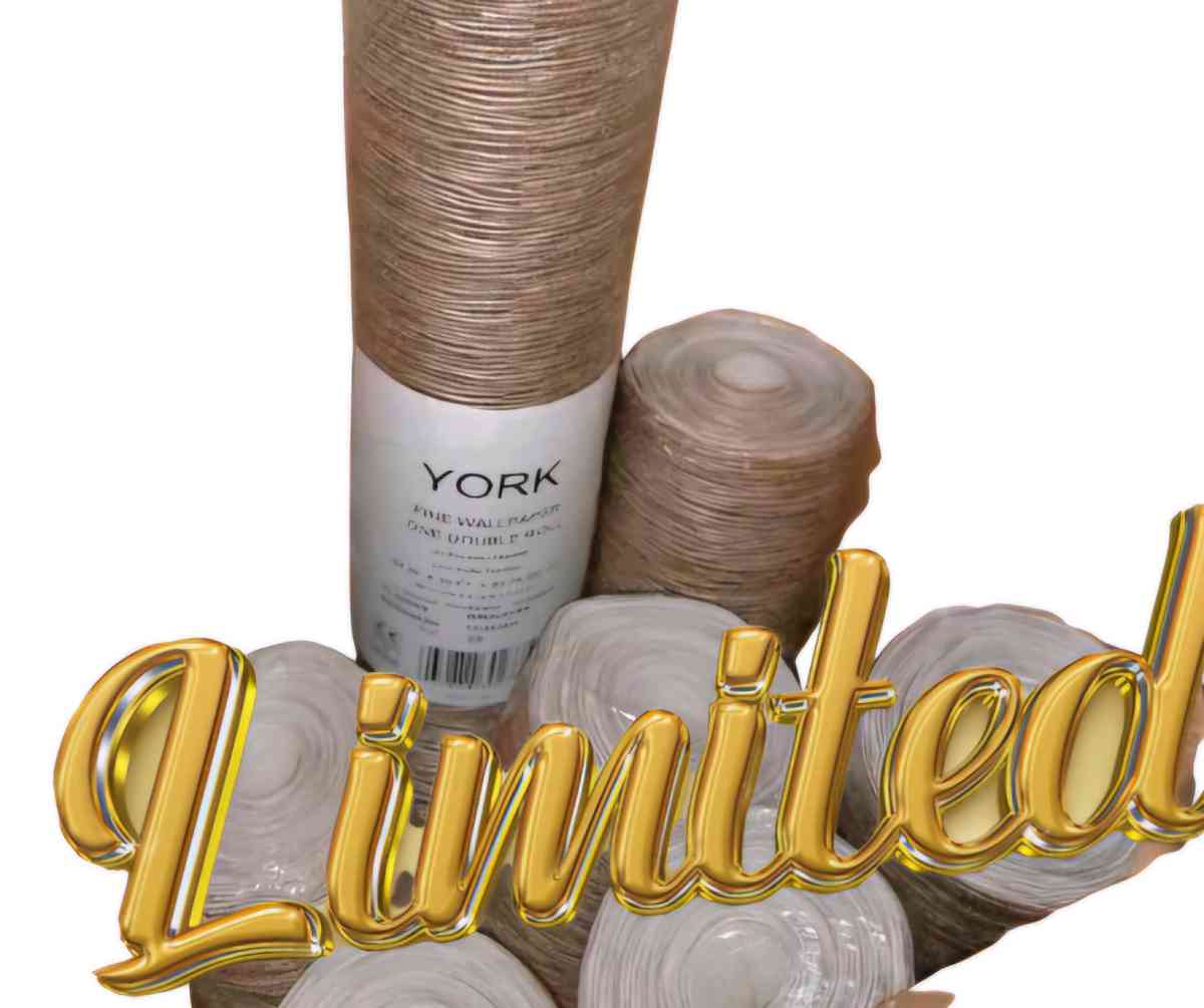 7 dbl Rolls of York ModernContemporary Gold Silver Metallic - Kenner, Louisiana - FleaMarketBay