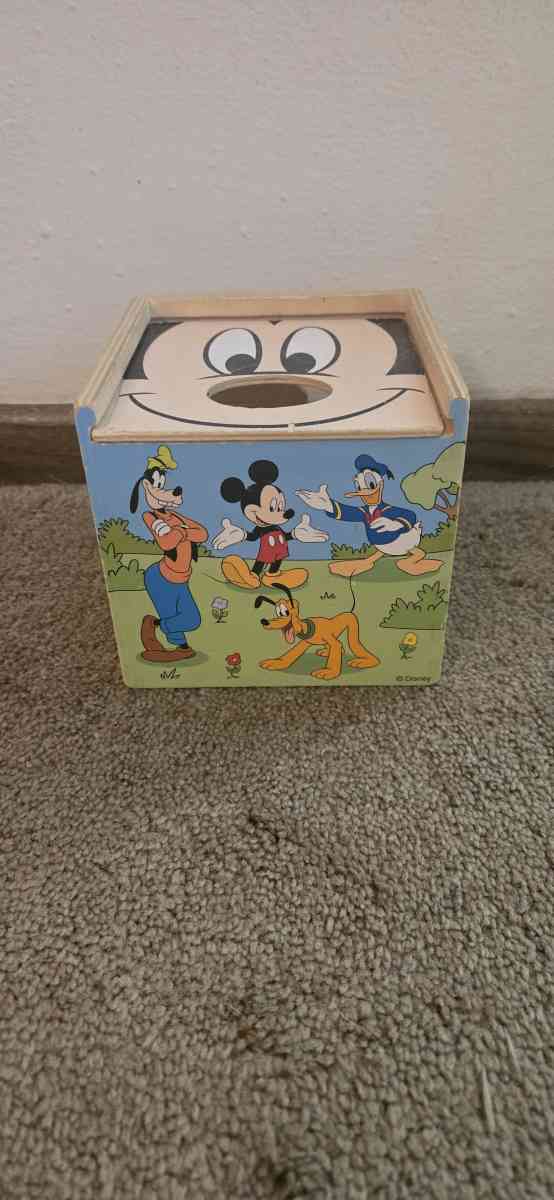 Disney Baby Mickey Mouse Wooden Shape Sorting Cube - Ripon, Wisconsin