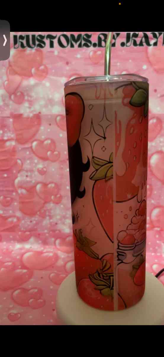 Strawberry Betty Boop frosted tumbler - Oxnard, California - FleaMarketBay