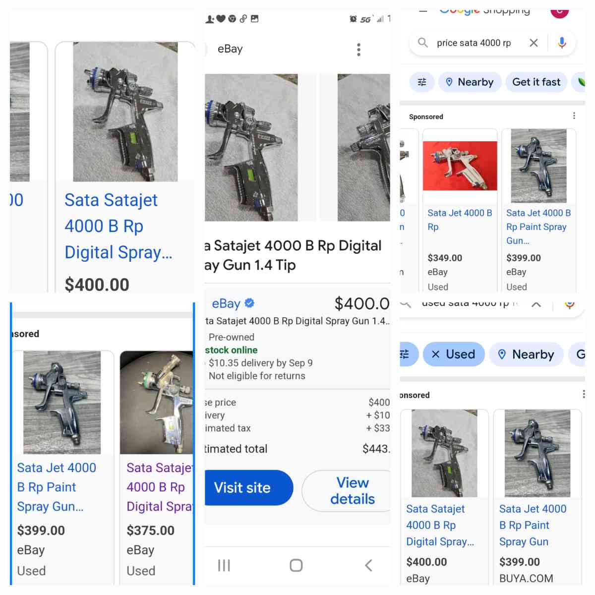 SATA Jet 4000 B HVLP  pneumatic  paint sprayer - Newark, Texas - FleaMarketBay