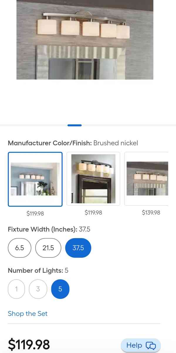 Allen Roth Merington Vanity Bar Light - Homosassa, Florida - FleaMarketBay