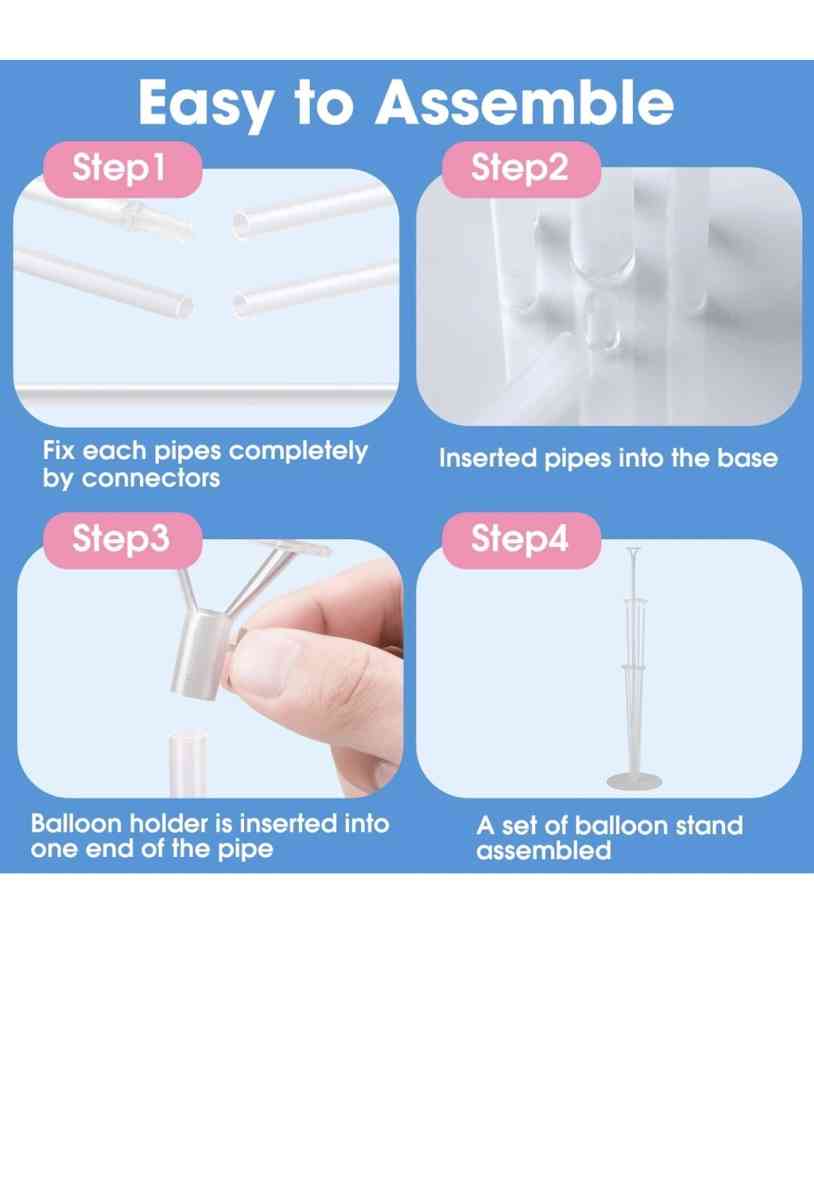 4 Sets Balloon Stand Kits - Grand Terrace, California - FleaMarketBay