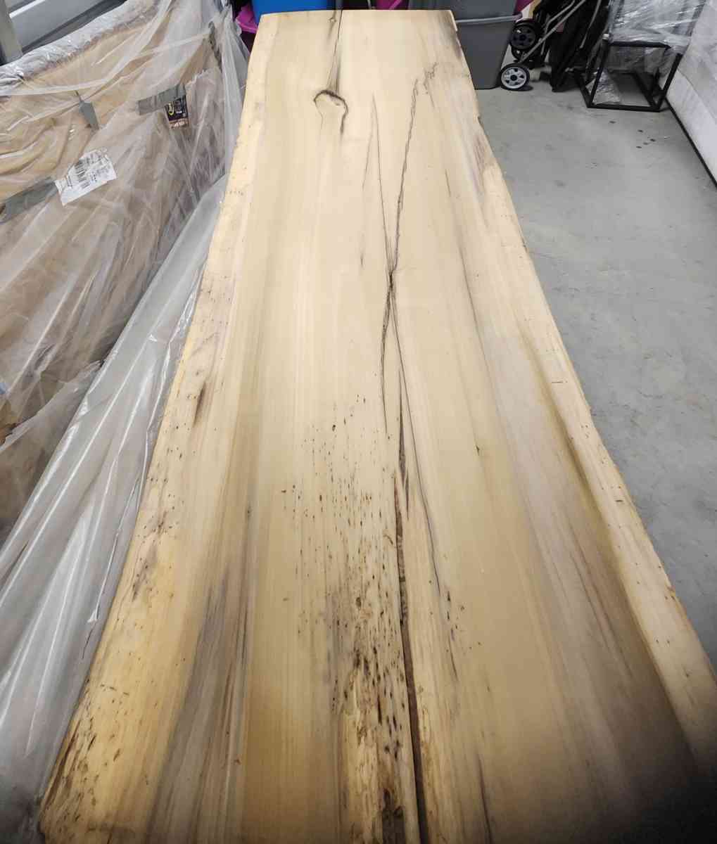 Ohio Red Oak Live Edge Wood Slab 38W x 97L x 2 Thick - Kenner, Louisiana - FleaMarketBay