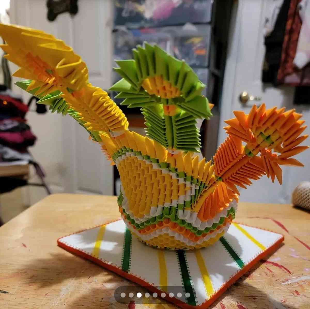 3d origami Fiesta Peacock - Anderson, California - FleaMarketBay