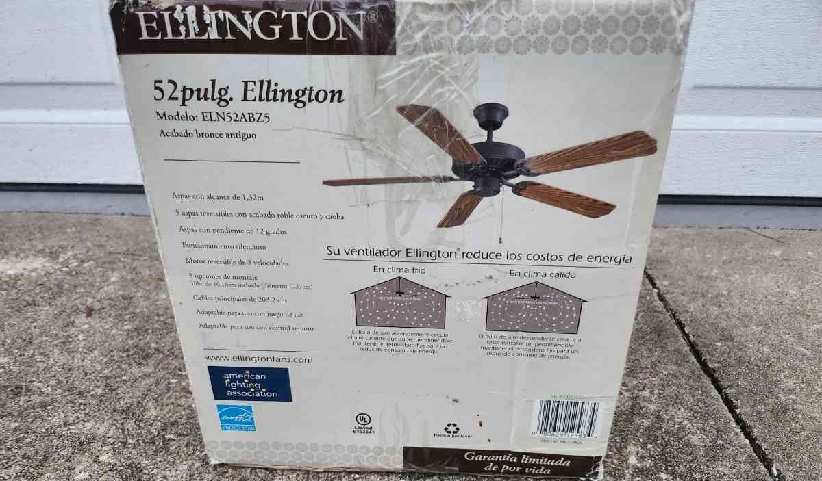 Ellington Ceiling Fan - Homosassa, Florida - FleaMarketBay