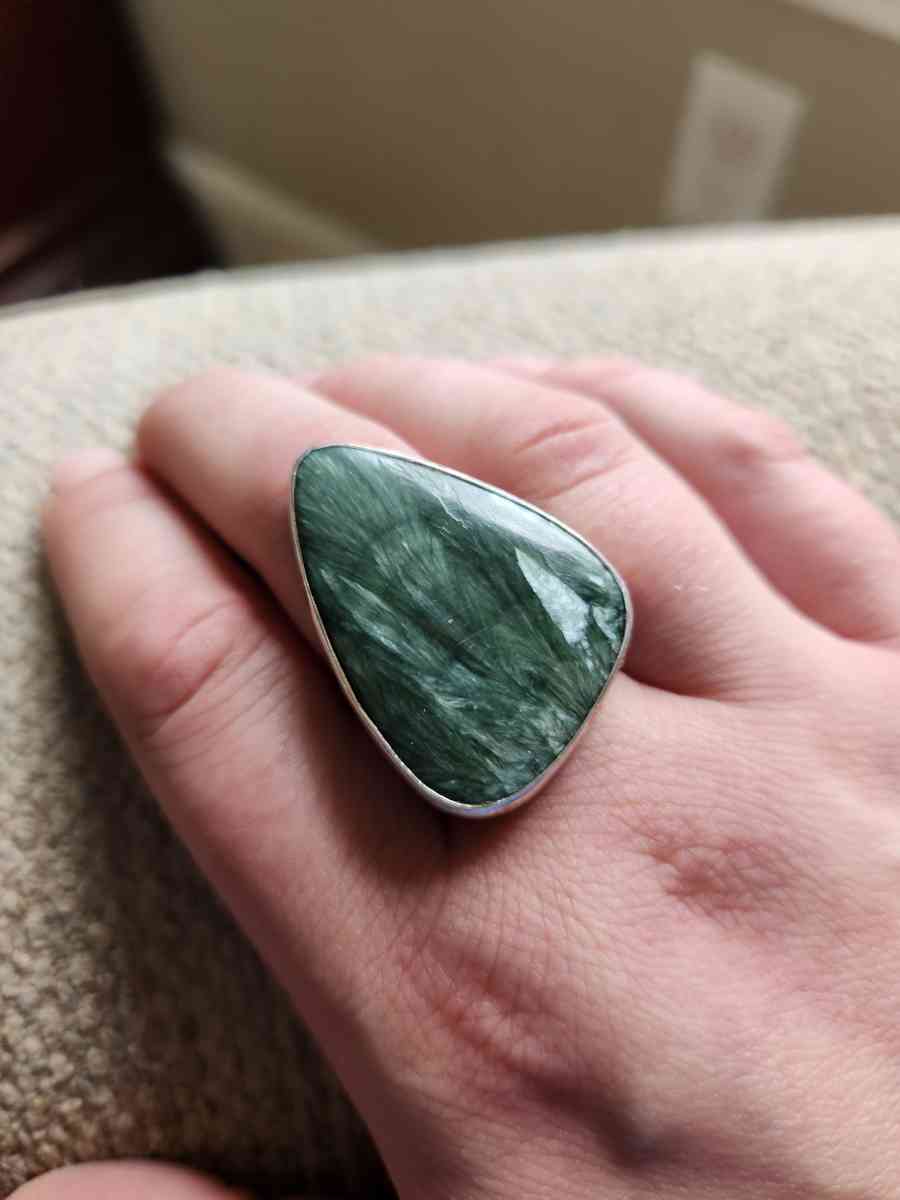 Seraphinite ring - Clinton, Massachusetts