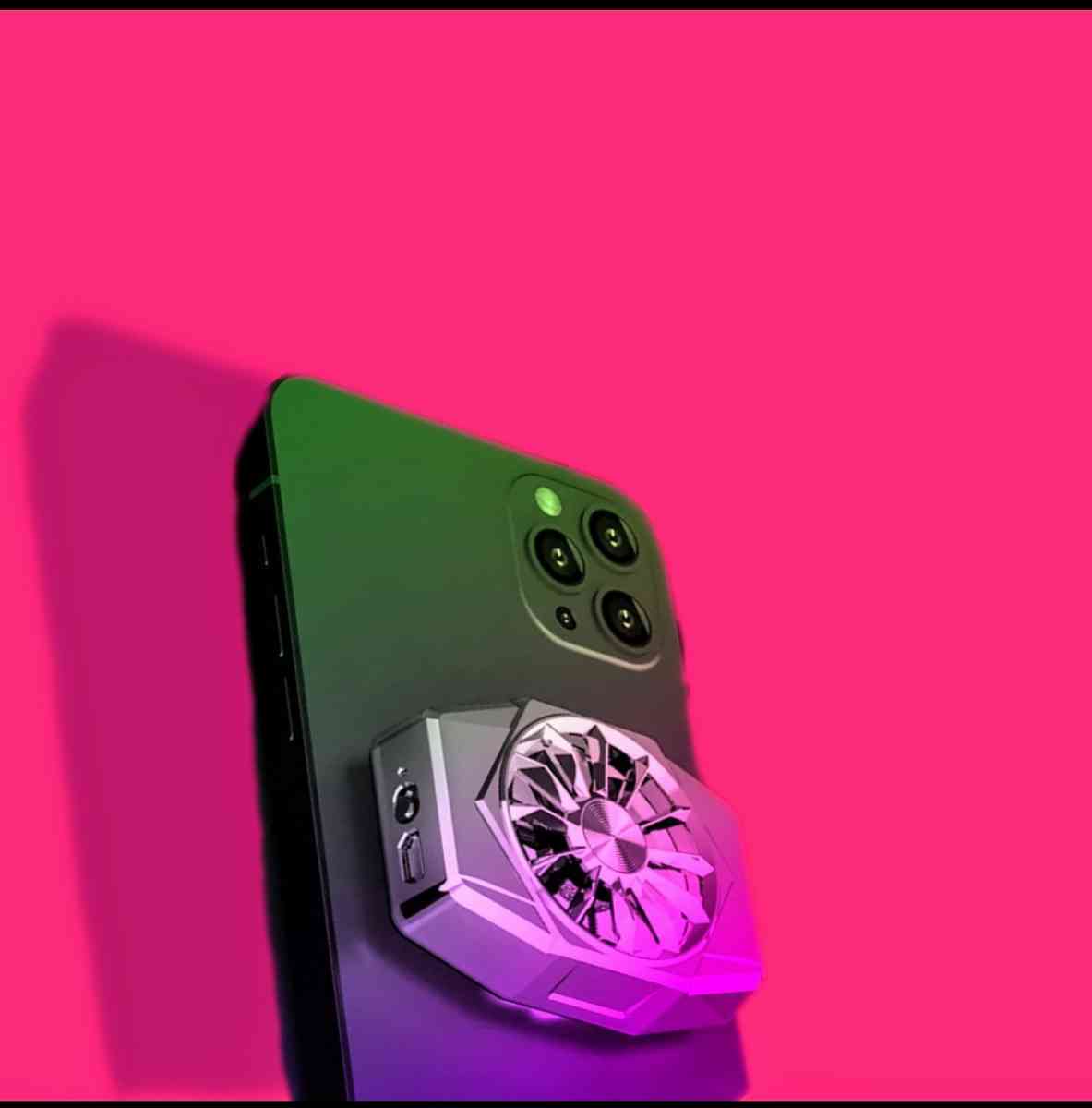 radiator fan for android and apple phones metallic blk - Farmingdale, New York - FleaMarketBay