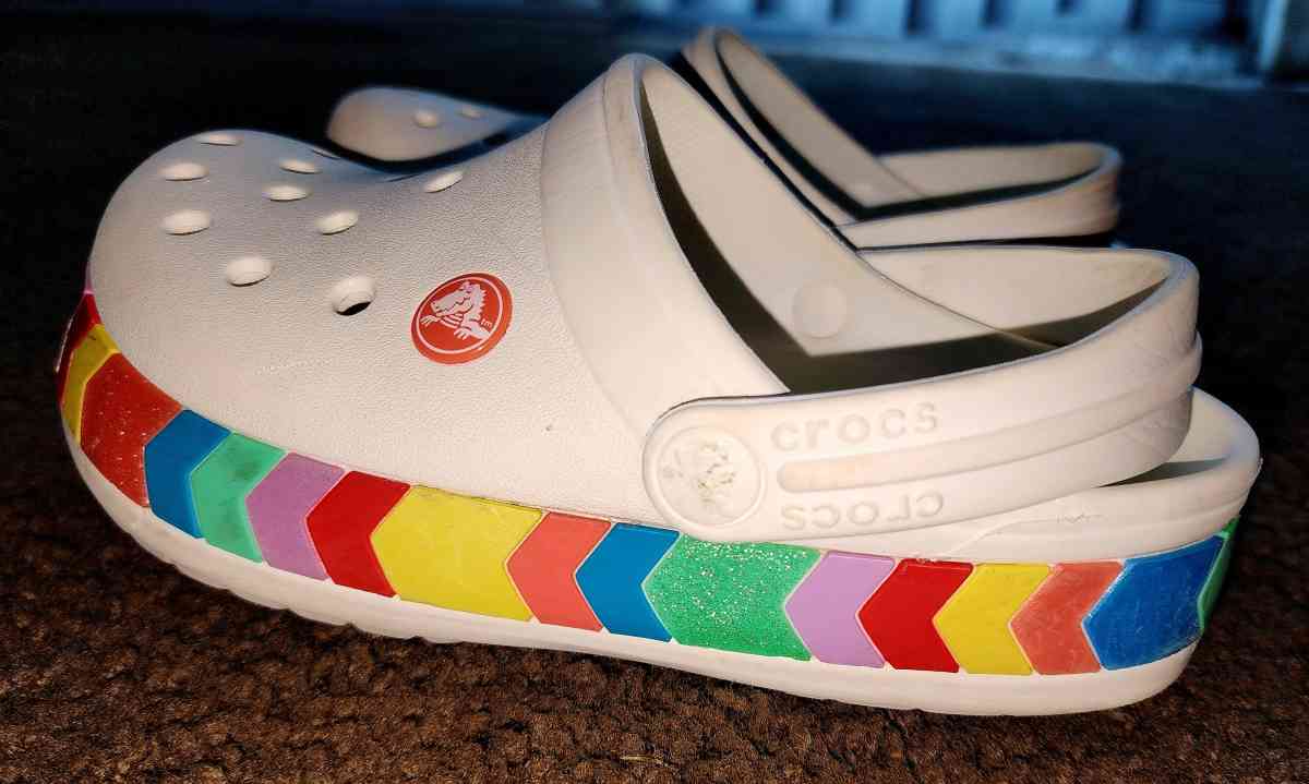 Crocs Junior Chevron Rainbow Clogs - Santa Ana, California