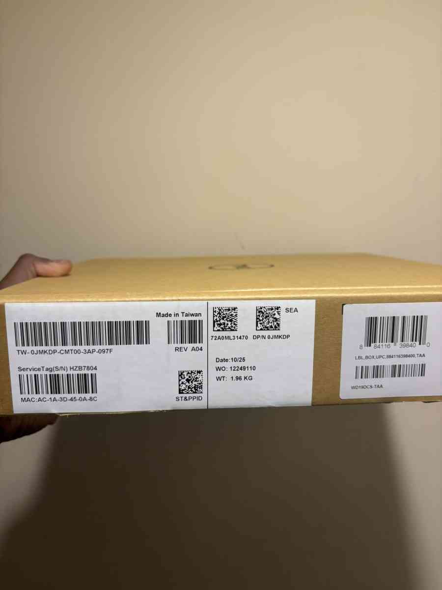 Dell WD19DCS Docking Station  Black  Factory sealed - Baltimore, Maryland - FleaMarketBay
