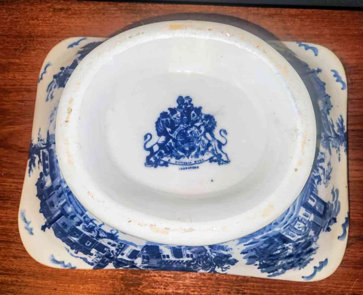 Victoria ware ironstone  pedestal bowl - Buford, Georgia - FleaMarketBay