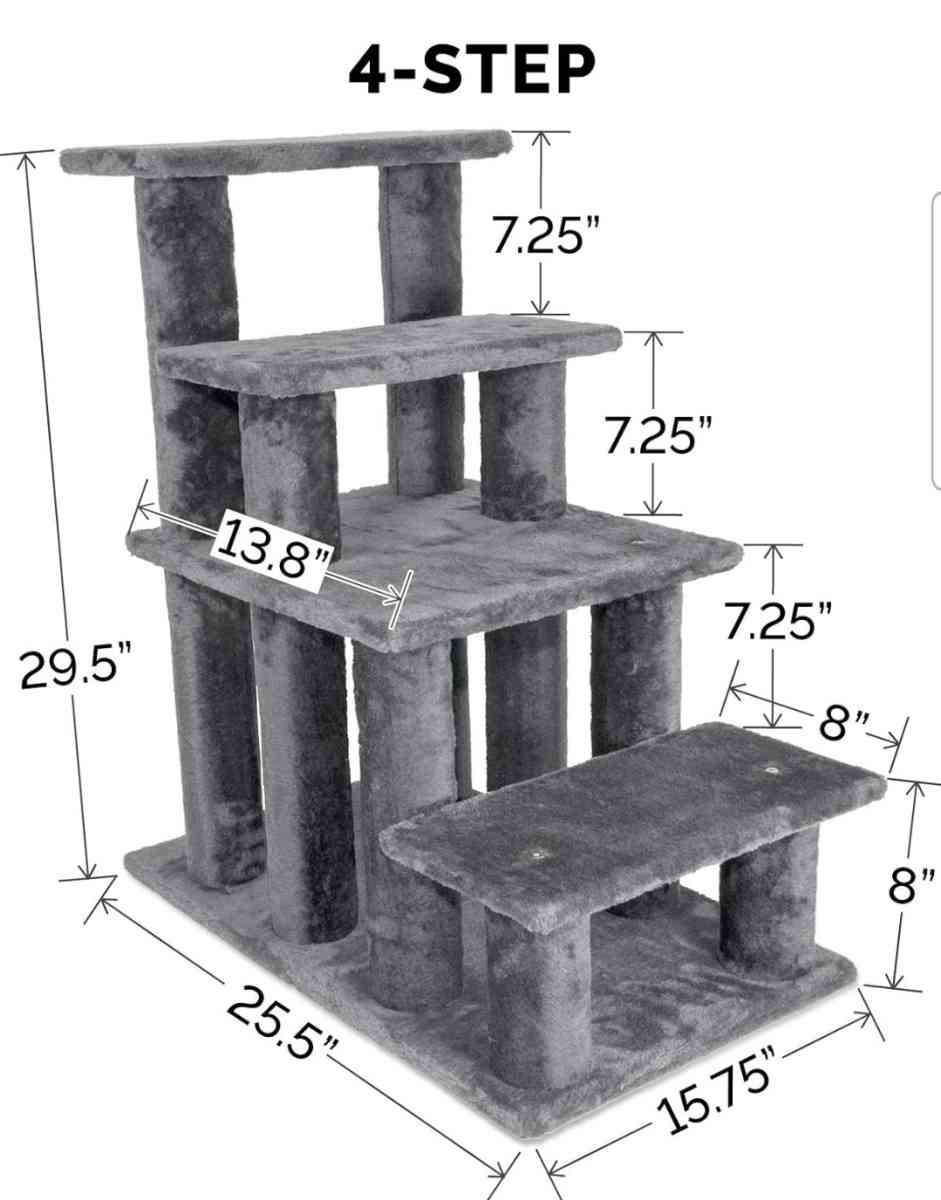 Furhaven Steady Paws 4 Step Pet Stairs for High Beds Sofas - Kenner, Louisiana - FleaMarketBay