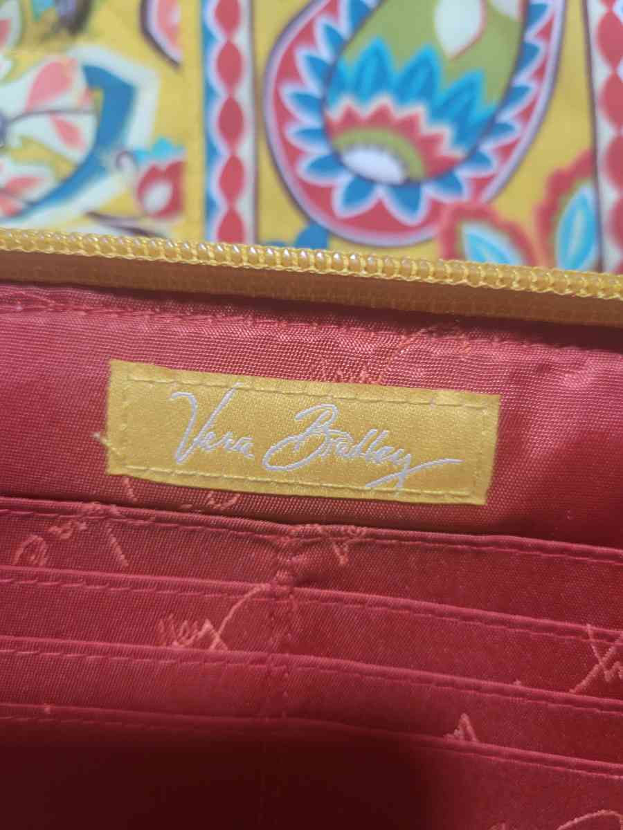 Yellow Vera Bradley hand bag with matching wallet - Saint Petersburg, Florida - FleaMarketBay