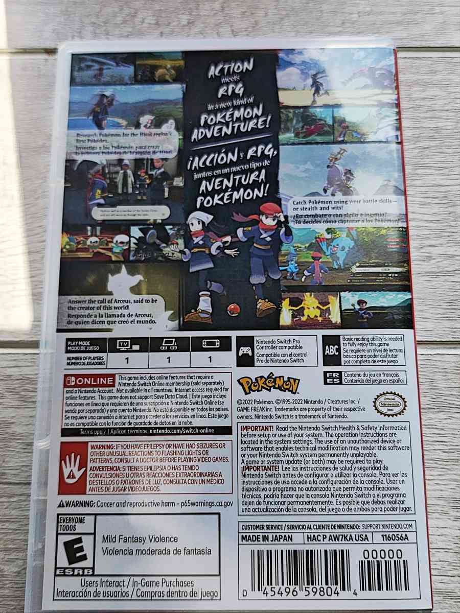 Pokemon Legends Arceus Switch Game - Manteca, California - FleaMarketBay
