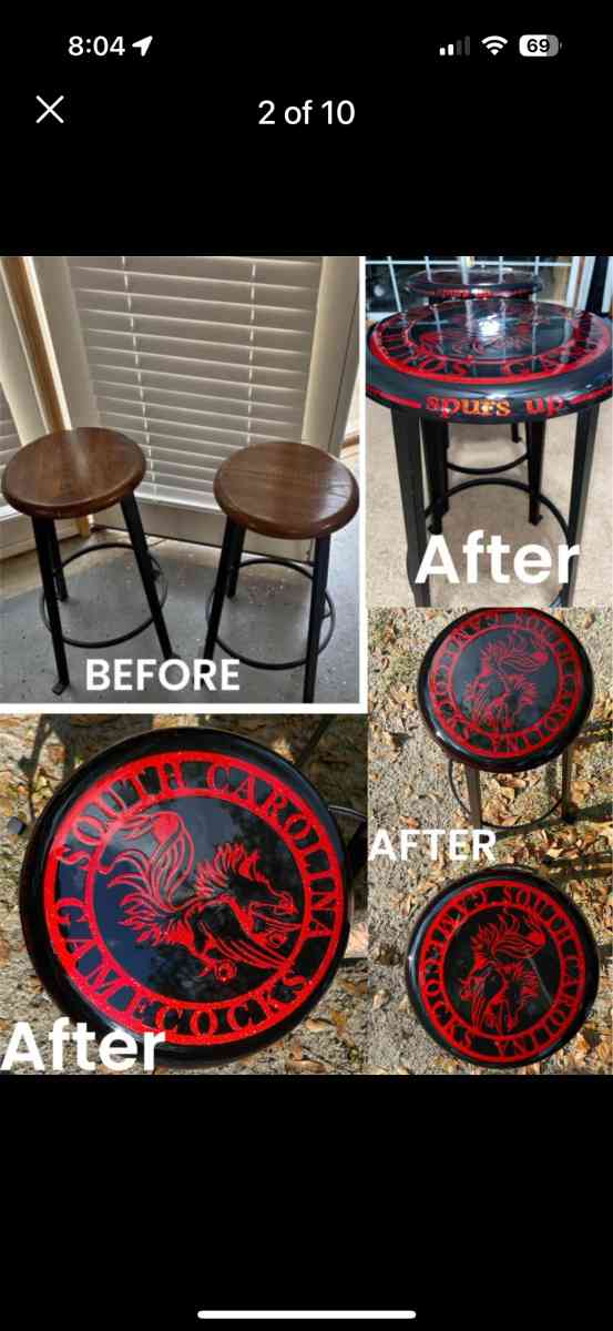 One of a kind Gamecocks Bar stools - West Columbia, South Carolina