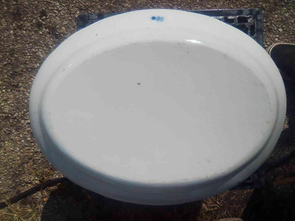 Large Meissen England Flow Blue Deep Serving Platter 1825 - Dayton, Ohio - FleaMarketBay