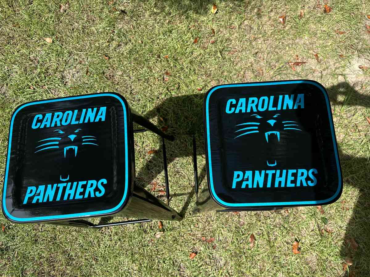 One of a kind Carolina Panthers Bar Stools - West Columbia, South Carolina