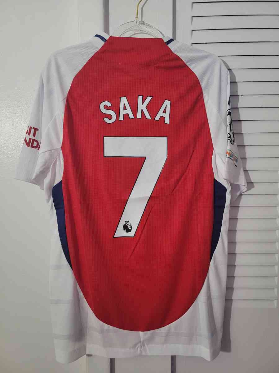 Arsenal Jersey Soccer 2025 Player Version Size M L Saka - Miami, Florida