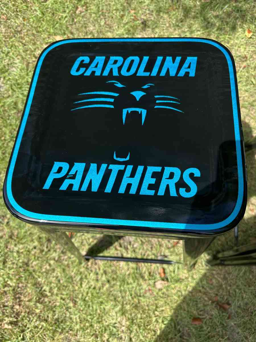 One of a kind Carolina Panthers Bar Stools - West Columbia, South Carolina - FleaMarketBay