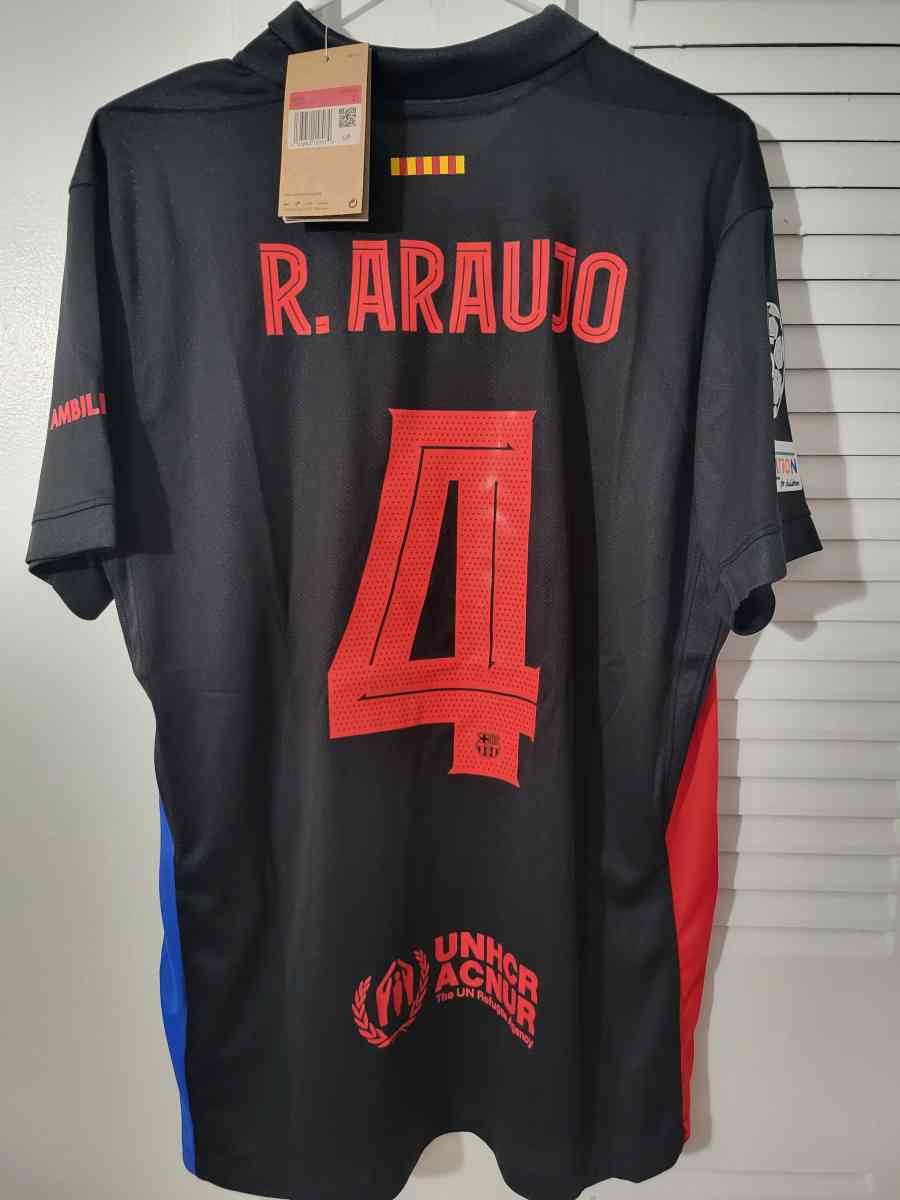 FC Barcelona Jersey Soccer 2025 Fan Version Araujo - Miami, Florida