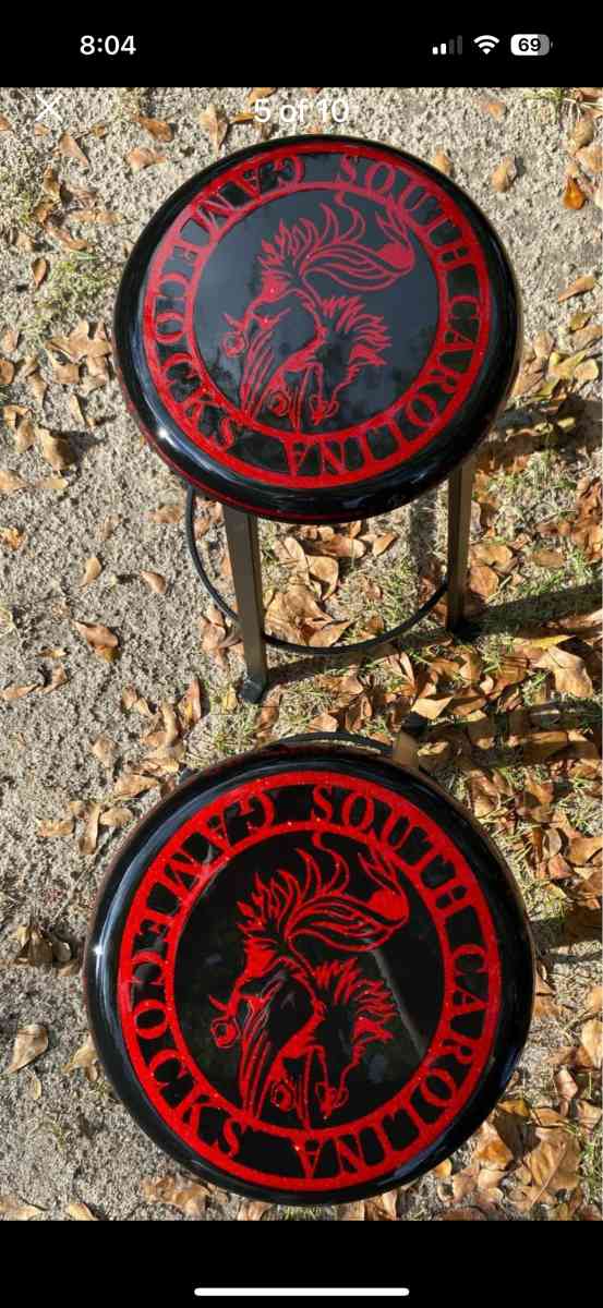 One of a kind Gamecocks Bar stools - West Columbia, South Carolina - FleaMarketBay