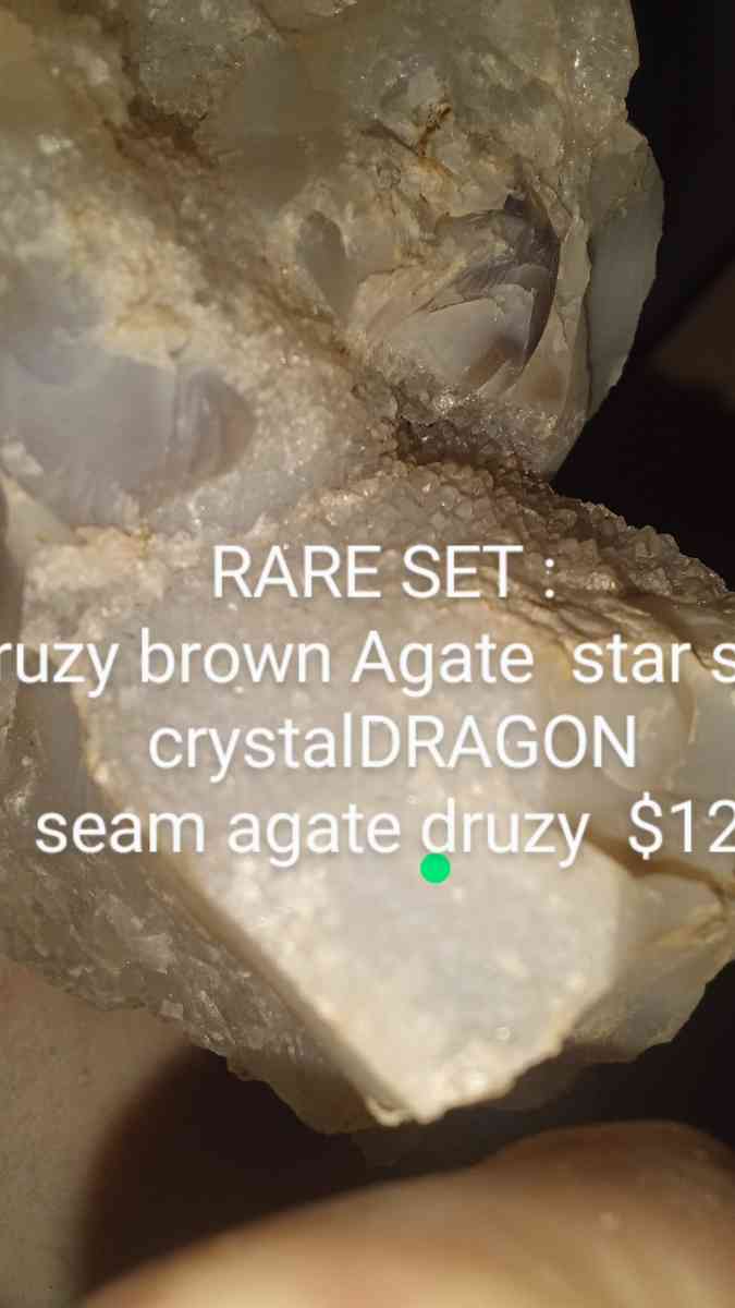 RARE DRUZY AND BROW AGATE - Deming, New Mexico