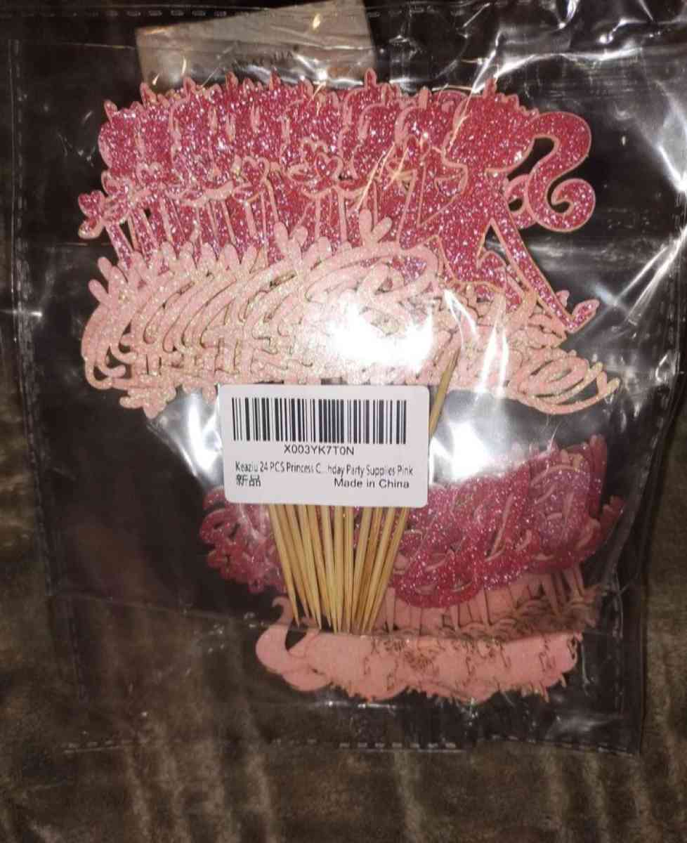 24 piece Barbie cupcake toppers