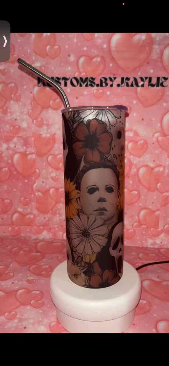 Halloween frosted glass tumbler - Oxnard, California