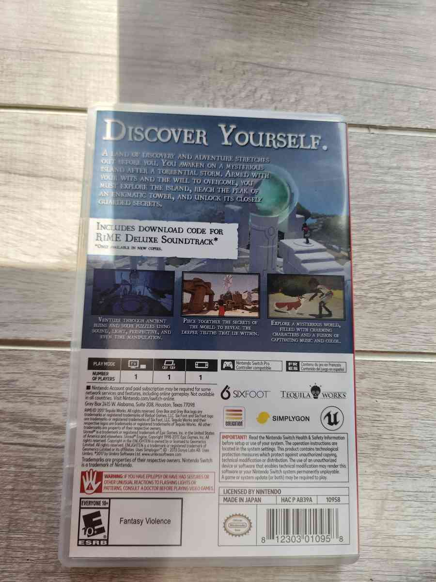 Rime Nintendo Switch Game - Manteca, California - FleaMarketBay