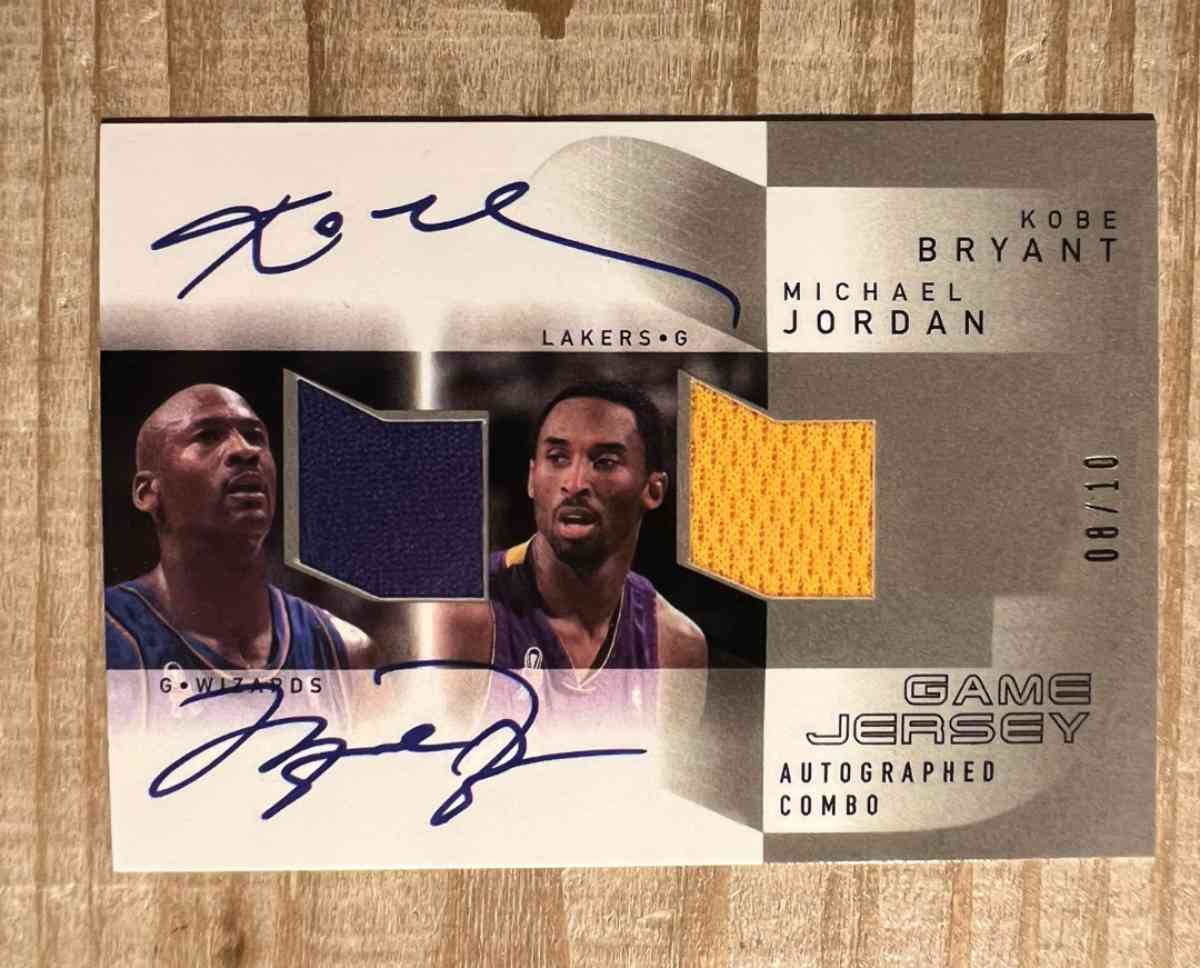 Michael Jordan and Kobe autograph card - Boston, Massachusetts - FleaMarketBay