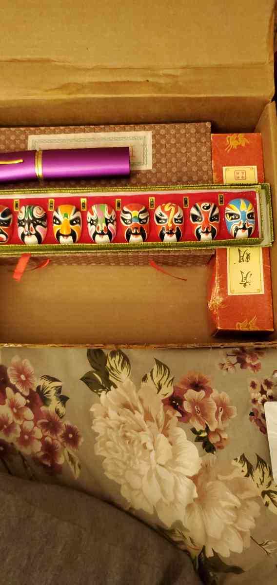 Vintage Chinese Hand Painted Miniature Opera Masks - Buffalo, New York - FleaMarketBay