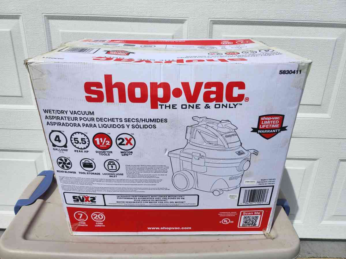 Shop Vac Portable Wet Dry Vacuum - Homosassa, Florida - FleaMarketBay
