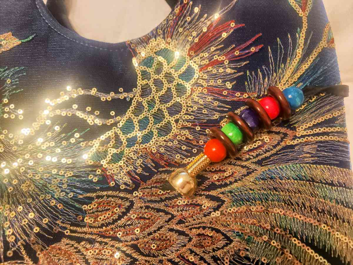 Ella and Elly Peacock Embroidery Tassel Bag - Buford, Georgia - FleaMarketBay