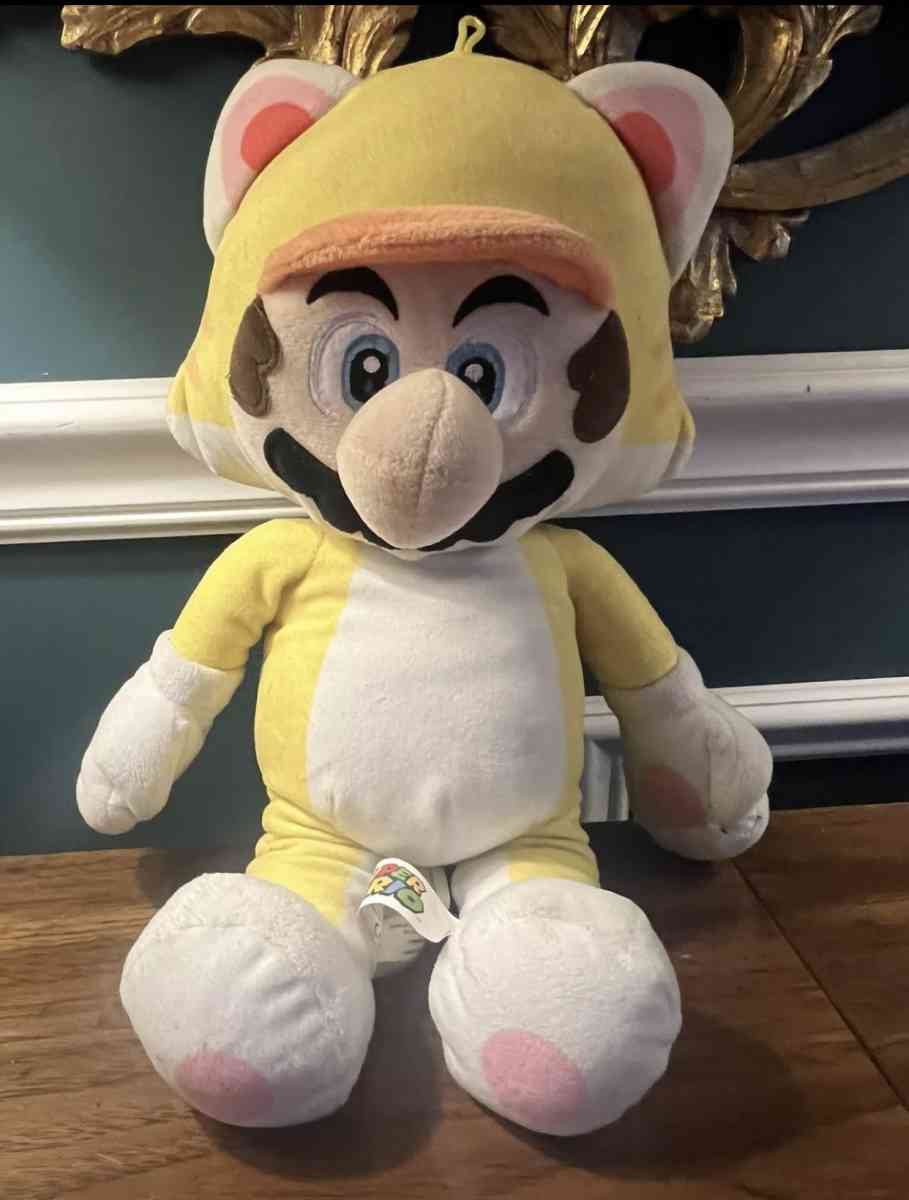 Super Mario Bros Cat Mario Yellow Suit Plush Toy Stuffed Ani - Lake Villa, Illinois
