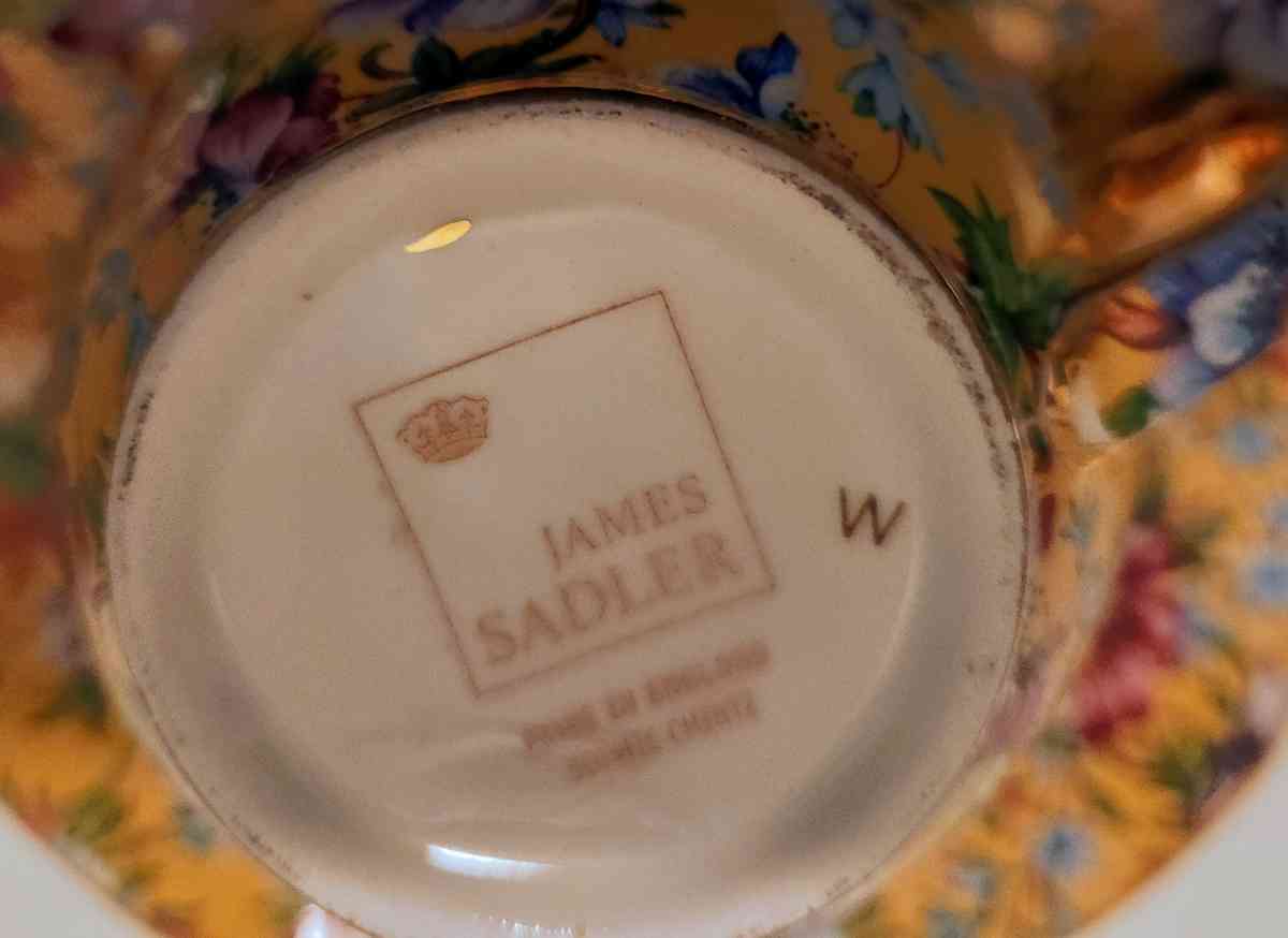 James SadlerBone China TeaCupSaucer - Buford, Georgia - FleaMarketBay