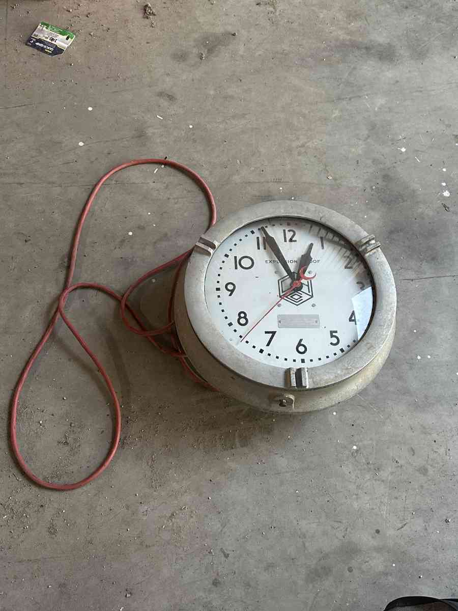 Crouse Hinds Explosion Proof Industrial Clock - Plano, Texas - FleaMarketBay